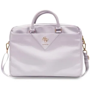 Guess Triangle 4G bag for a 16" laptop - purpleeng