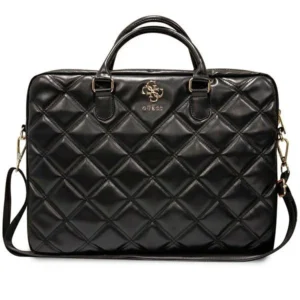 Guess 4G Quilted bag for a 16" laptop - blackeng