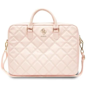 Guess Quilted 4G bag for a 16" laptop - pinkeng