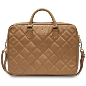 Guess Quilted 4G bag for a 16" laptop - browneng