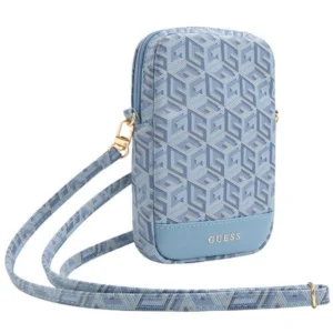 Guess Zip GCube Bottom Stripe phone bag - blueeng