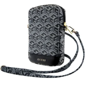 Guess Zip GCube Bottom Stripe phone bag - blackeng