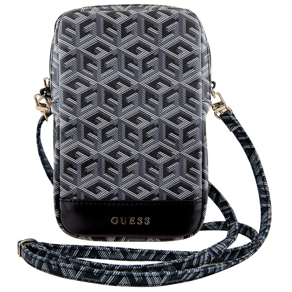 Guess Zip GCube Bottom Stripe phone bag - blackeng