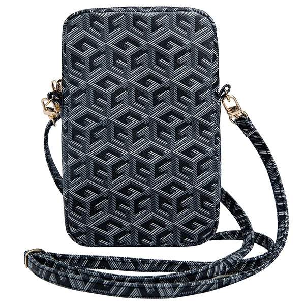 Guess Zip GCube Bottom Stripe phone bag - blackeng