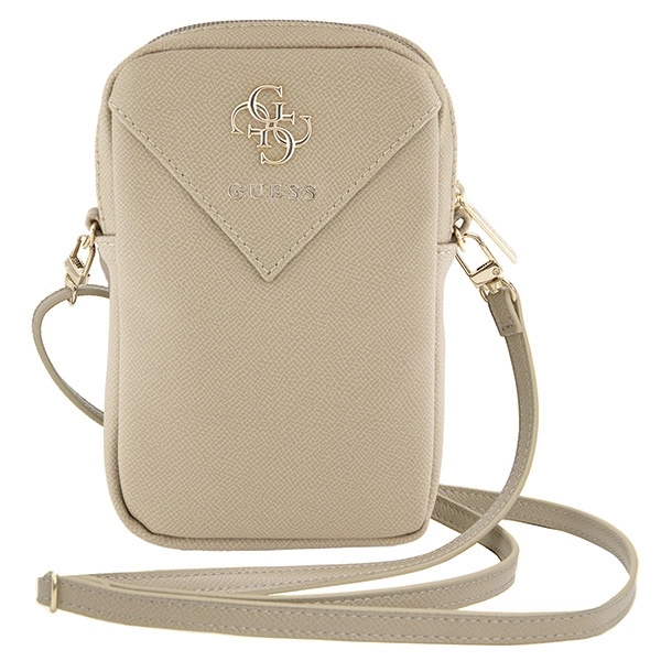 Guess Zip Triangle 4G phone bag - goldeng