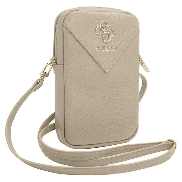 Guess Zip Triangle 4G phone bag - goldeng