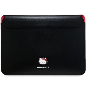 Hello Kitty PU Metal Logo case for a 14" laptop - blackeng