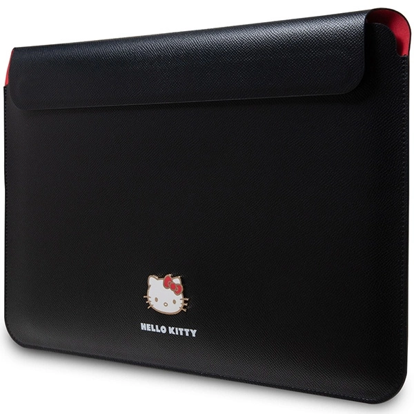 Hello Kitty PU Metal Logo case for a 14" laptop - blackeng