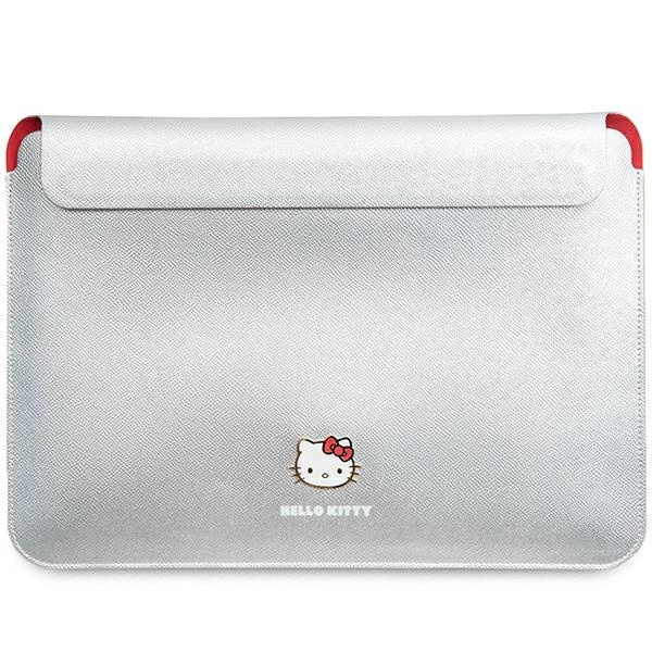 Hello Kitty PU Metal Logo case for a 14" laptop - silvereng