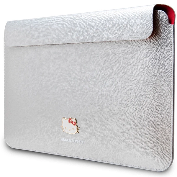 Hello Kitty PU Metal Logo case for a 14" laptop - silvereng