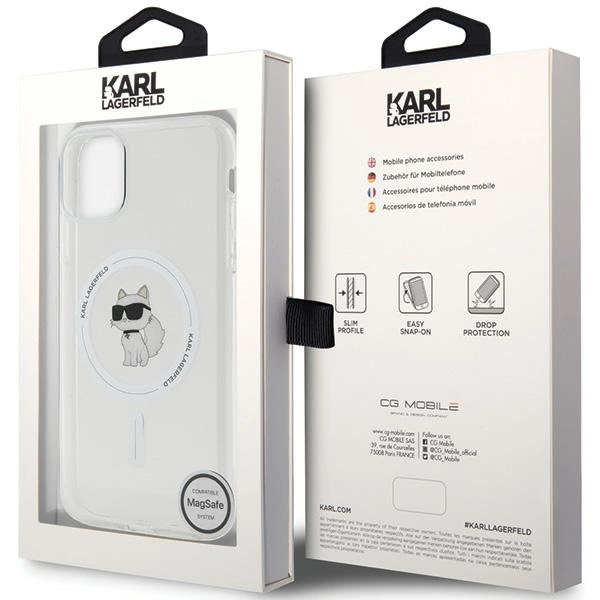 Karl Lagerfeld IML Choupette MagSafe case for iPhone 11 / Xr - transparenteng