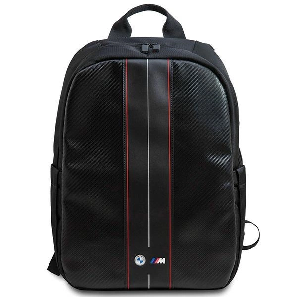 BMW Carbon & Red Stripe backpack for a 16" laptop - blackeng