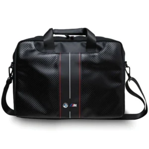 BMW Carbon & Red Stripes bag for a 16" laptop - blackeng