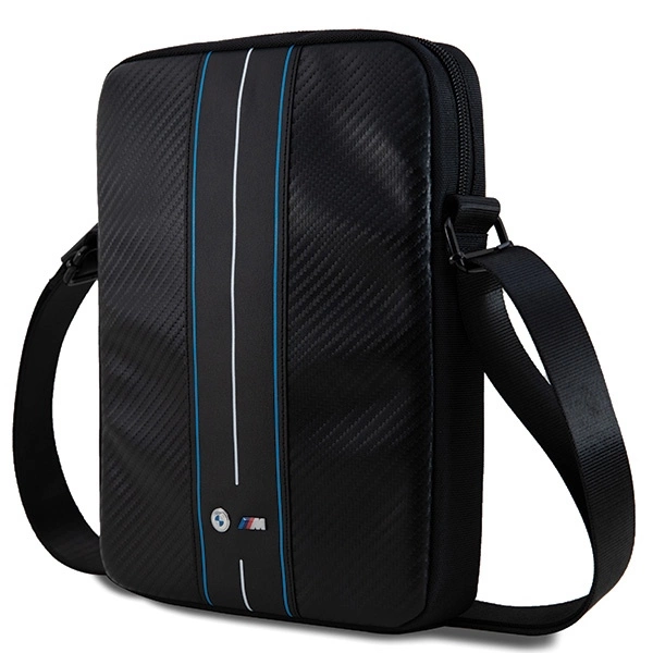 BMW Carbon & Blue Stripe bag for 8" tablet - blackeng