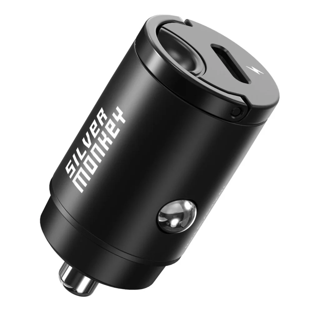 Silver Monkey PD-CPCT30-SM 30W 1x USB-C PD car charger - blackeng