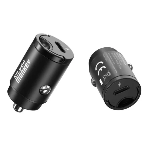 Silver Monkey PD-CPCT30-SM 30W 1x USB-C PD car charger - blackeng