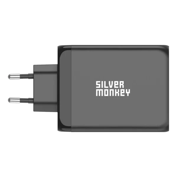 Silver Monkey SMA153 200W GaN charger 3xUSB-C PD USB-A QC 3.0 - blackeng