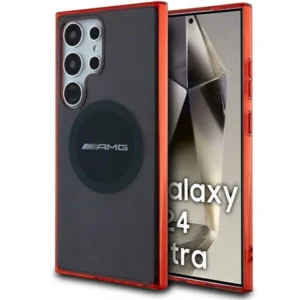 AMG Transparent Bicolor MagSafe case for Samsung Galaxy S24 Ultra - blackeng
