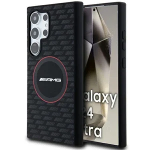 AMG Silicone Carbon Pattern MagSafe case for Samsung Galaxy S24 Ultra - blackeng