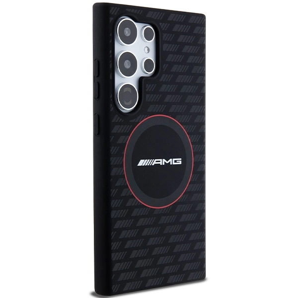 AMG Silicone Carbon Pattern MagSafe case for Samsung Galaxy S24 Ultra - blackeng