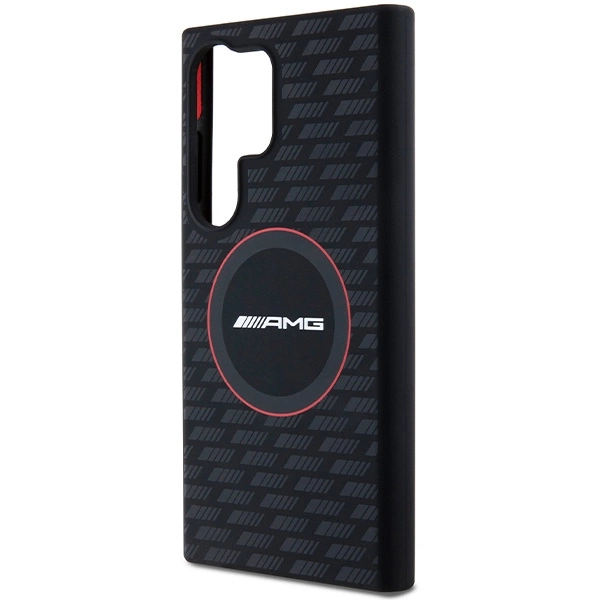 AMG Silicone Carbon Pattern MagSafe case for Samsung Galaxy S24 Ultra - blackeng