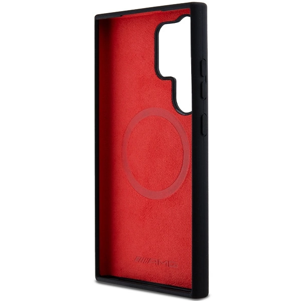 AMG Silicone Carbon Pattern MagSafe case for Samsung Galaxy S24 Ultra - blackeng