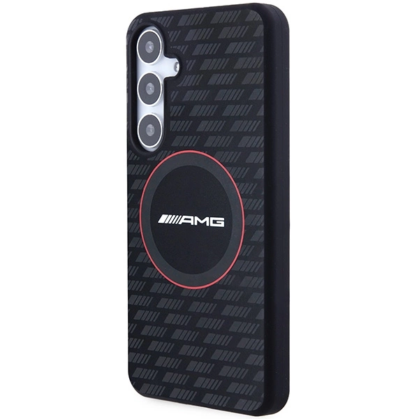 AMG Silicone Carbon Pattern MagSafe case for Samsung Galaxy S24+ - blackeng