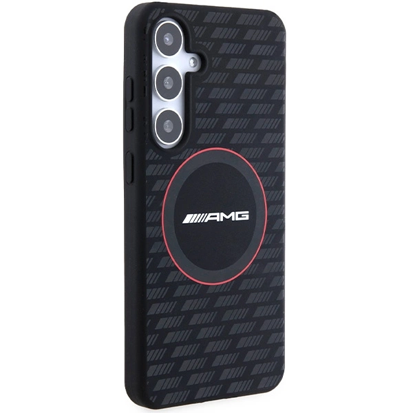 AMG Silicone Carbon Pattern MagSafe case for Samsung Galaxy S24+ - blackeng