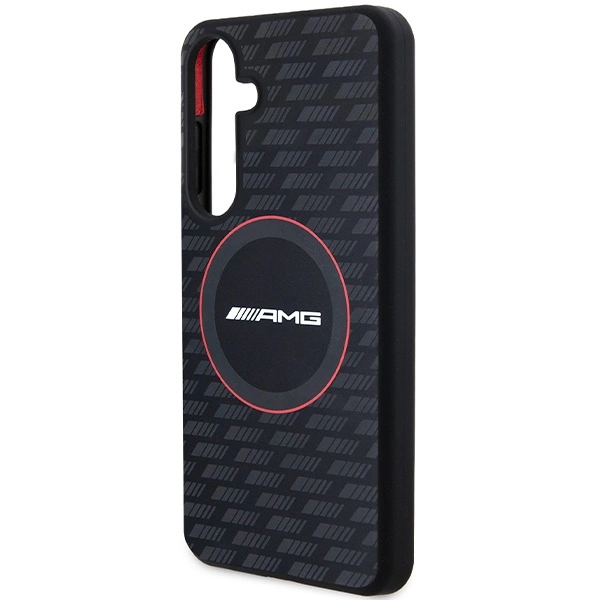 AMG Silicone Carbon Pattern MagSafe case for Samsung Galaxy S24+ - blackeng