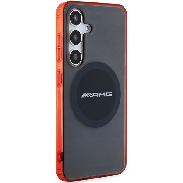 AMG Transparent Bicolor MagSafe case for Samsung Galaxy S24 - blackeng
