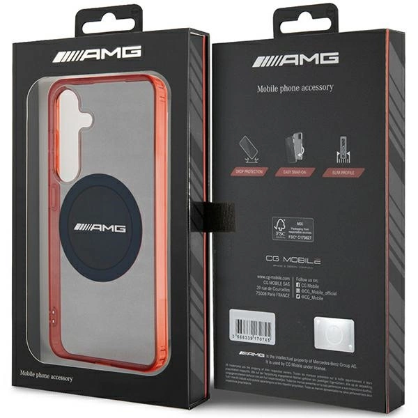 AMG Transparent Bicolor MagSafe case for Samsung Galaxy S24 - blackeng
