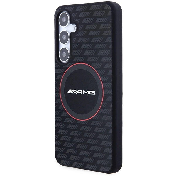 AMG Silicone Carbon Pattern MagSafe case for Samsung Galaxy S24 - blackeng