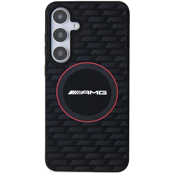 AMG Silicone Carbon Pattern MagSafe case for Samsung Galaxy S24 - blackeng