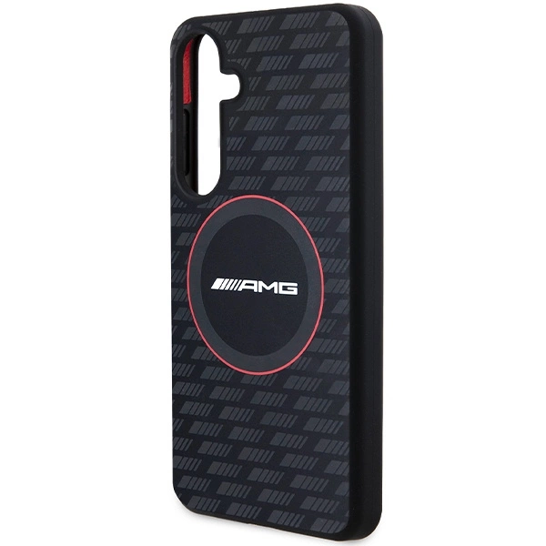 AMG Silicone Carbon Pattern MagSafe case for Samsung Galaxy S24 - blackeng