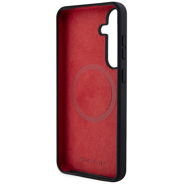 AMG Silicone Carbon Pattern MagSafe case for Samsung Galaxy S24 - blackeng
