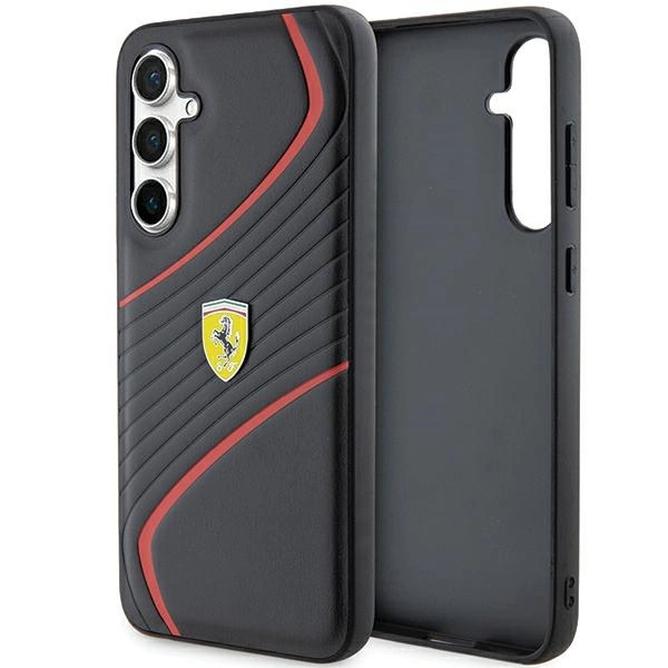 Ferrari Twist Metal Logo case for Samsung Galaxy S23 FE - blackeng
