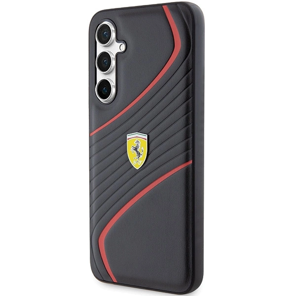 Ferrari Twist Metal Logo case for Samsung Galaxy S23 FE - blackeng