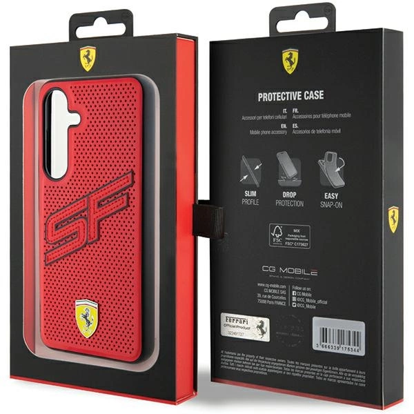 Ferrari Big SF Perforated case for Samsung Galaxy S24 - redeng