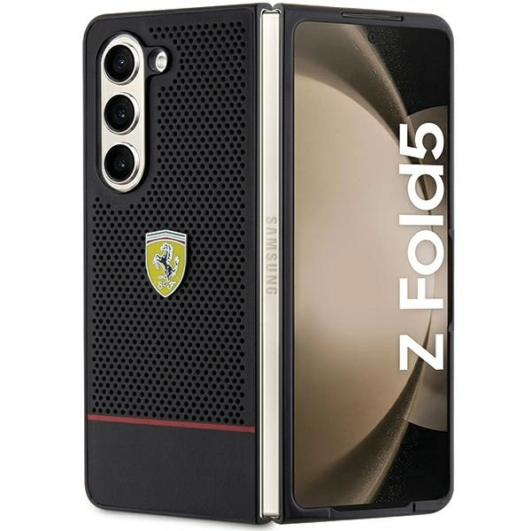 Ferrari Perforated Line case for Samsung Galaxy Z Fold 5 - blackeng