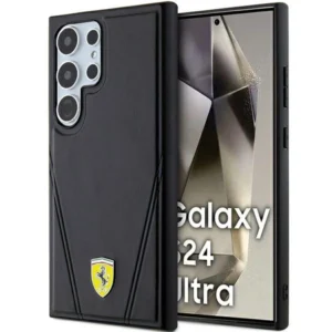 Ferrari Hot Stamp V Lines MagSafe case for Samsung Galaxy S24 Ultra - blackeng