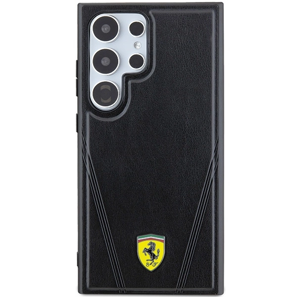 Ferrari Hot Stamp V Lines MagSafe case for Samsung Galaxy S24 Ultra - blackeng