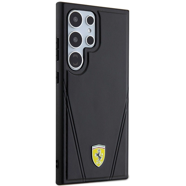 Ferrari Hot Stamp V Lines MagSafe case for Samsung Galaxy S24 Ultra - blackeng