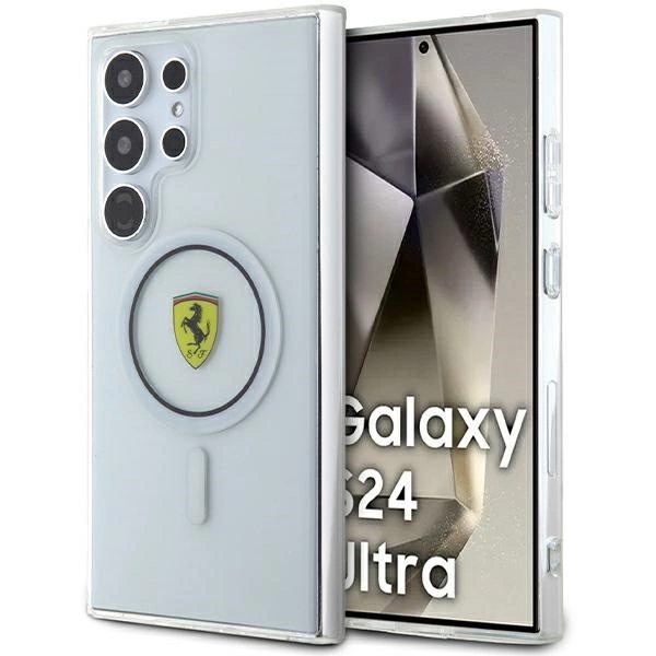 Ferrari IML Transp Inner Circle Line MagSafe case for Samsung Galaxy S24 Ultra - blackeng