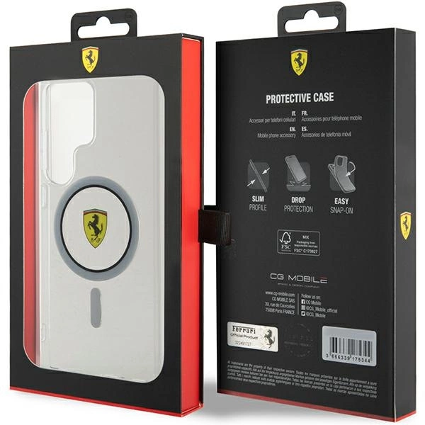 Ferrari IML Transp Inner Circle Line MagSafe case for Samsung Galaxy S24 Ultra - blackeng