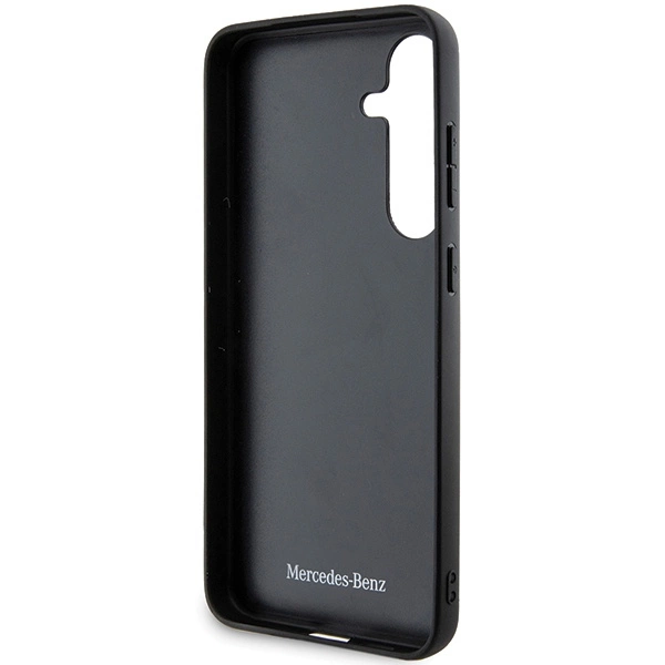 Mercedes Leather Curved Stitches case for Samsung Galaxy S24+ - blackeng