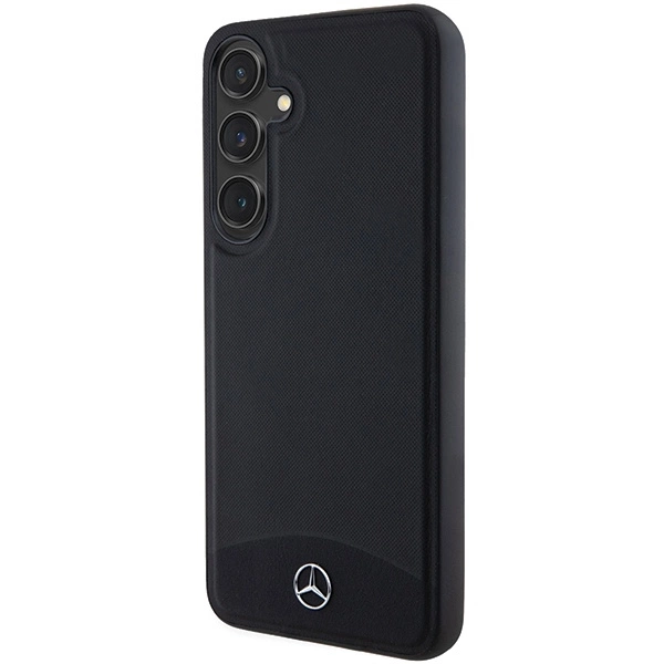 Mercedes Leather Textured & Plain MagSafe case for Samsung Galaxy S24+ - blackeng