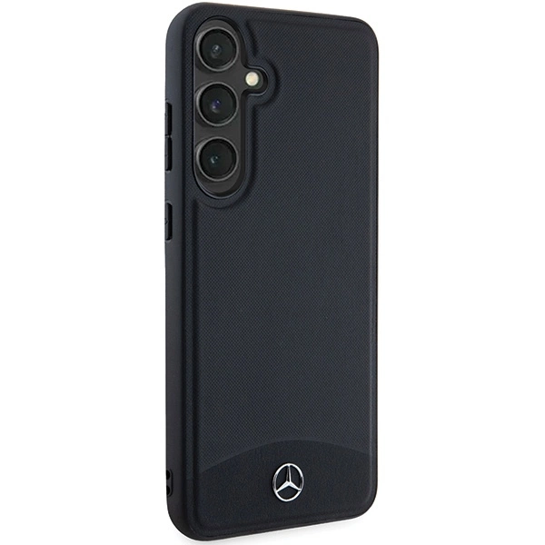 Mercedes Leather Textured & Plain MagSafe case for Samsung Galaxy S24+ - blackeng