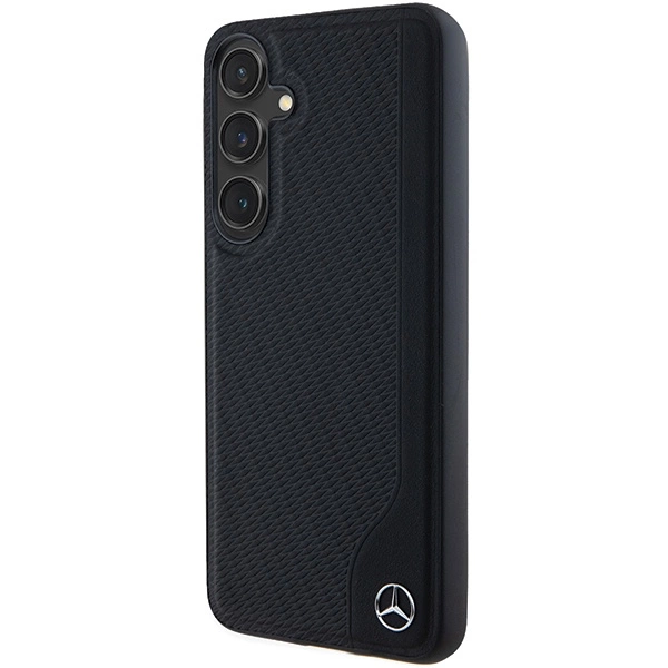 Mercedes Leather Debossed Line MagSafe case for Samsung Galaxy S24+ - blackeng