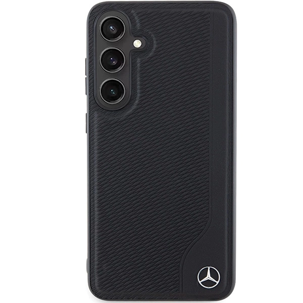 Mercedes Leather Debossed Line MagSafe case for Samsung Galaxy S24+ - blackeng