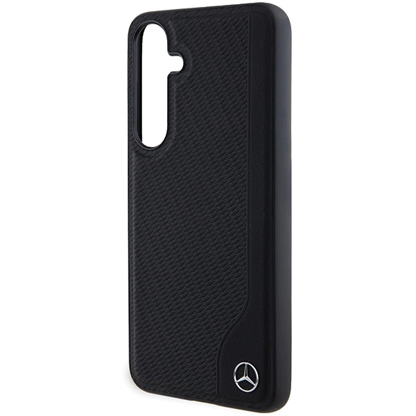 Mercedes Leather Debossed Line MagSafe case for Samsung Galaxy S24+ - blackeng
